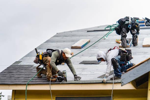 Professional Gutter Installation technician working in Rippon, WV